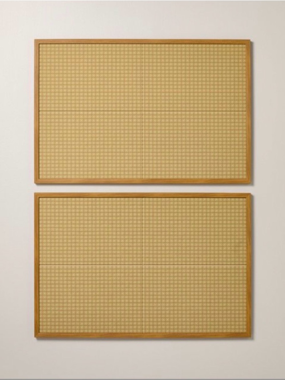 Hearth & Hand 2-Pack Framed Bulletin Board Acoustic Sound 24”x24” EACH- NWT